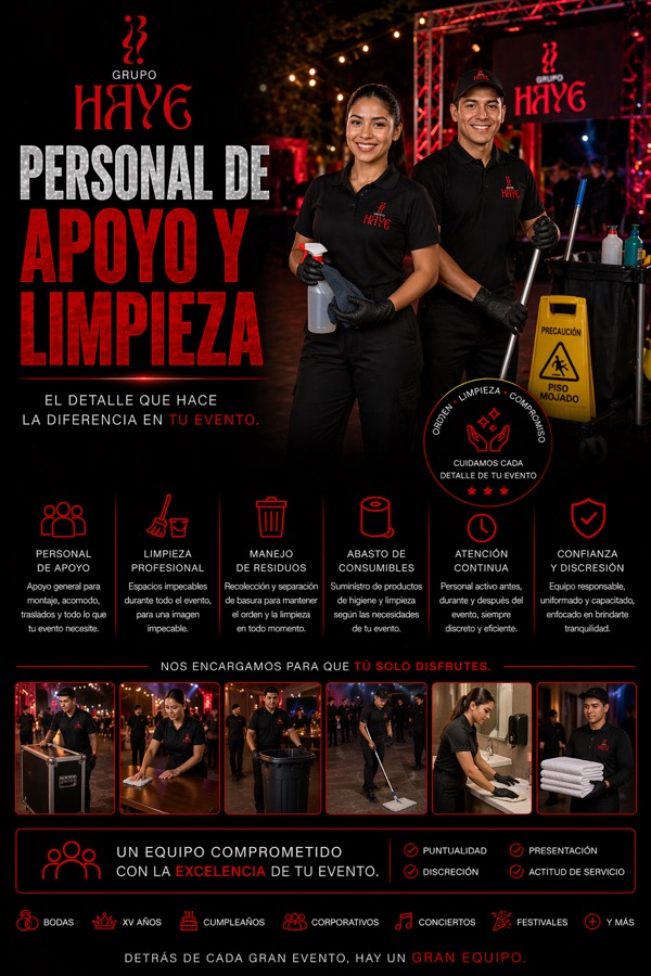 Apoyo y limpieza