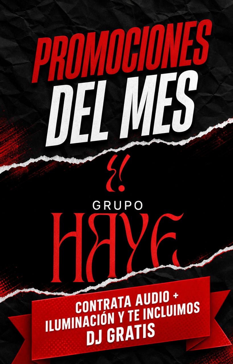 Promoción: Audio + iluminación
