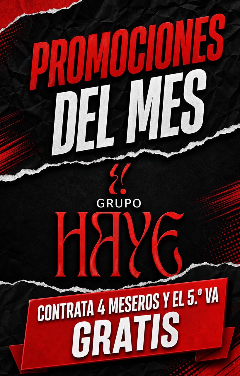 Promoción: Equipo de meseros